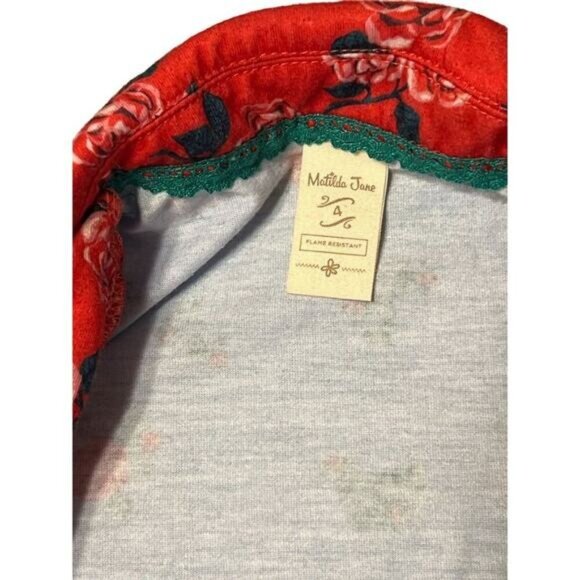 Matilda Jane Winters Nap Pajama Set Girls Size 4 Gently used condition No flaws - Picture 11 of 11